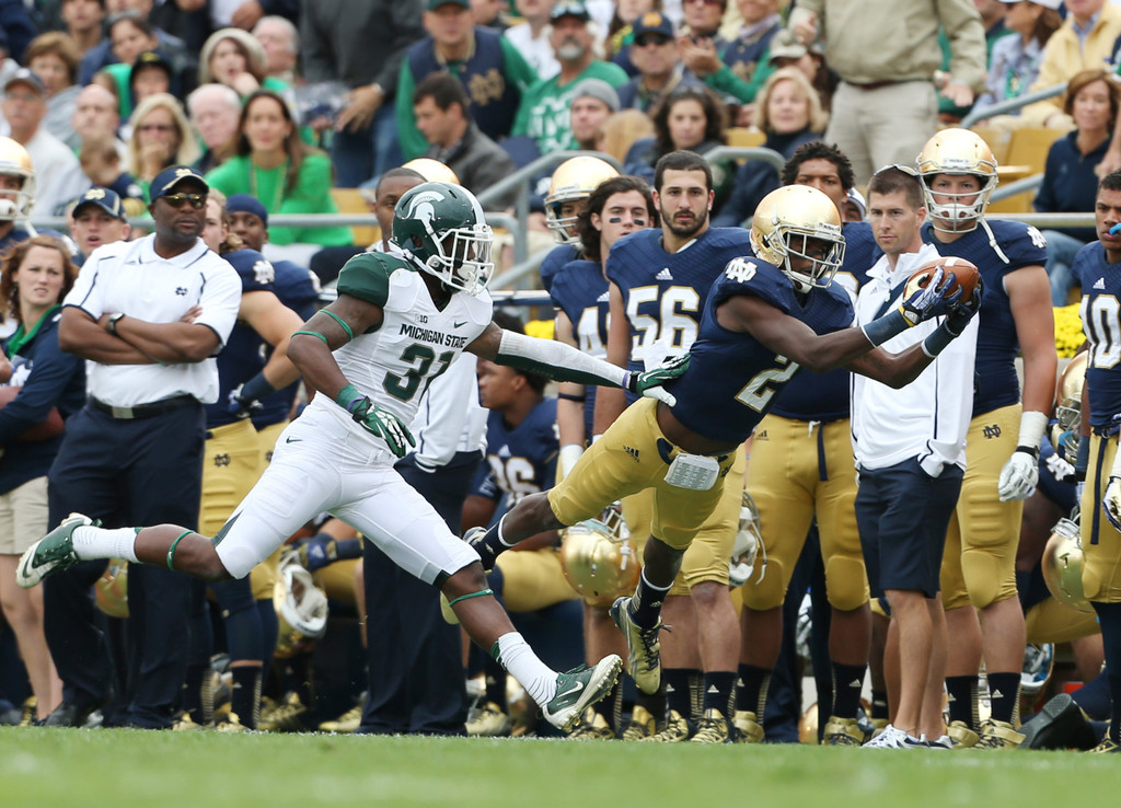 No. 22 Notre Dame vs. Michigan State (USATSI)