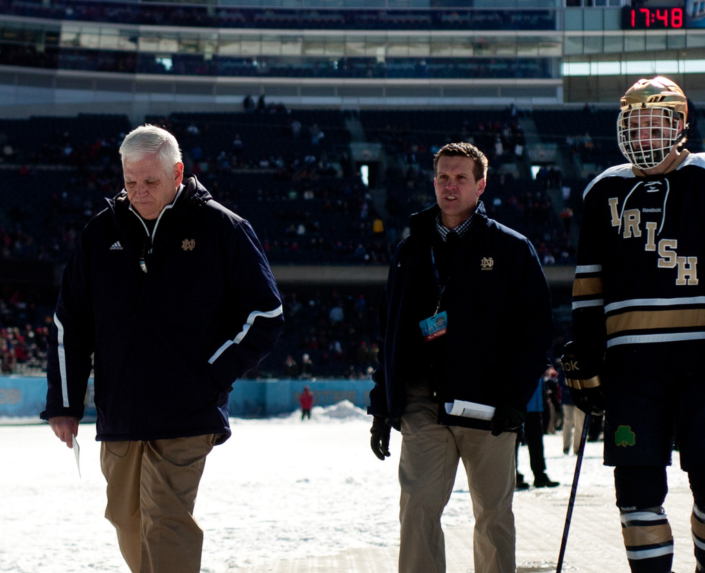 Notre Dame Men's Ice Hockey v Miami at Hockey City Classic on 02-17-2013