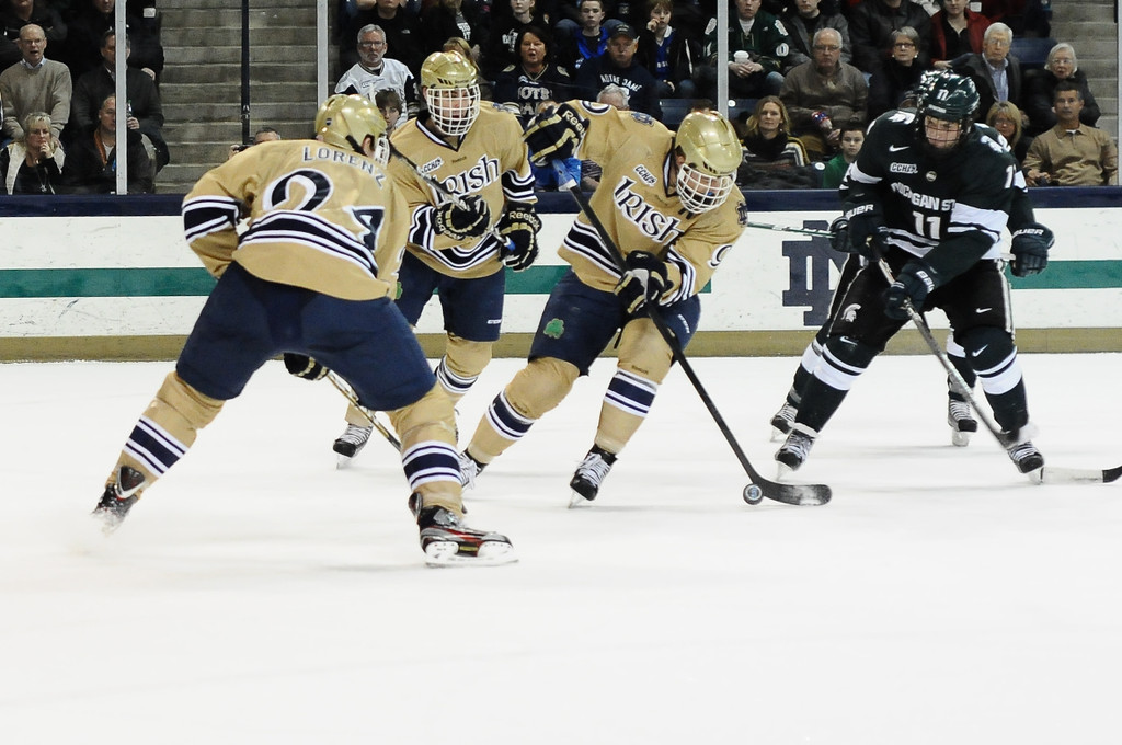 Notre Dame Hockey vs Michigan State on February 24th, 2012