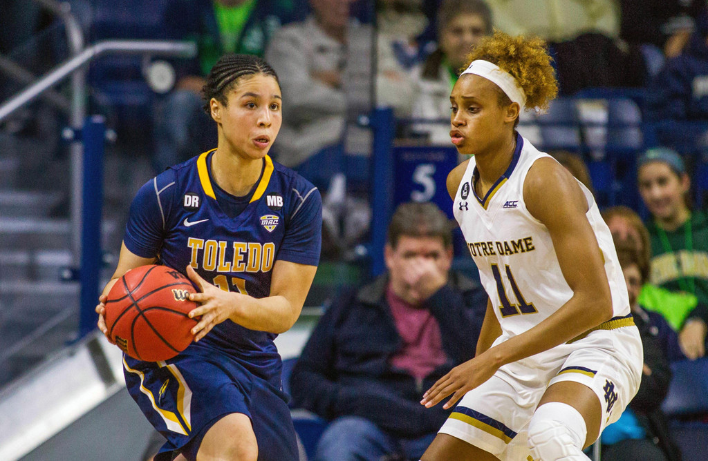 No. 3 Notre Dame 74, Toledo 39