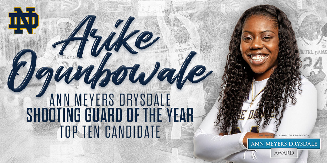 Ogunbowale Advances in Ann Meyers Drysdale Award Ogunbowale