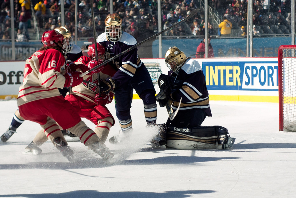 Notre Dame Men's Ice Hockey v Miami at Hockey City Classic on 02-17-2013