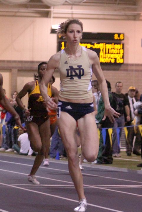 Joanna Schultz set a BIG EAST meet record in the women's 400-meter hurdles.