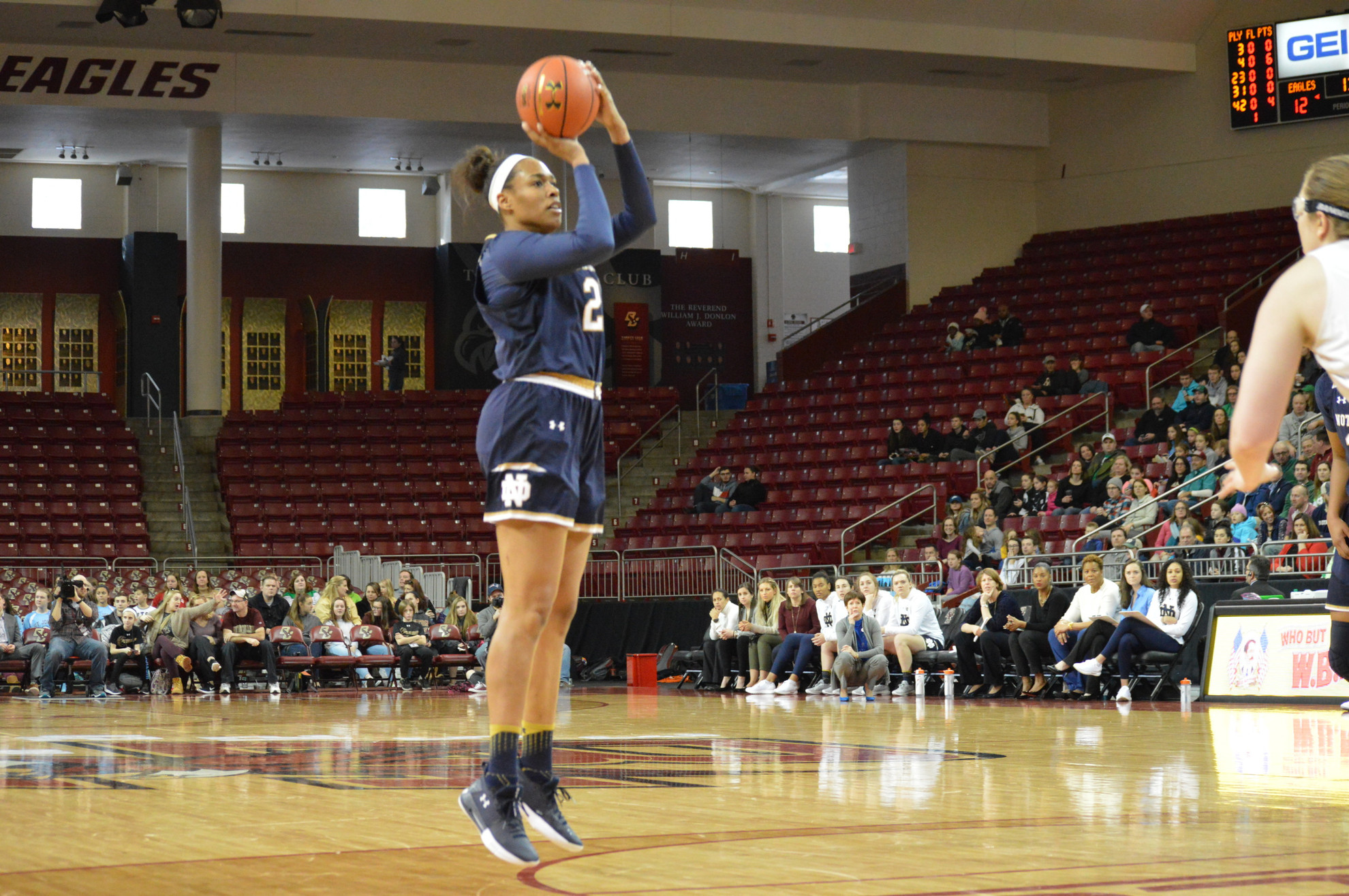 No. 5 Irish Wrap Last Road Game with 89-55 Win at Boston College No. 5 Irish Wrap Last Road Game with 89-55 Win at Boston College