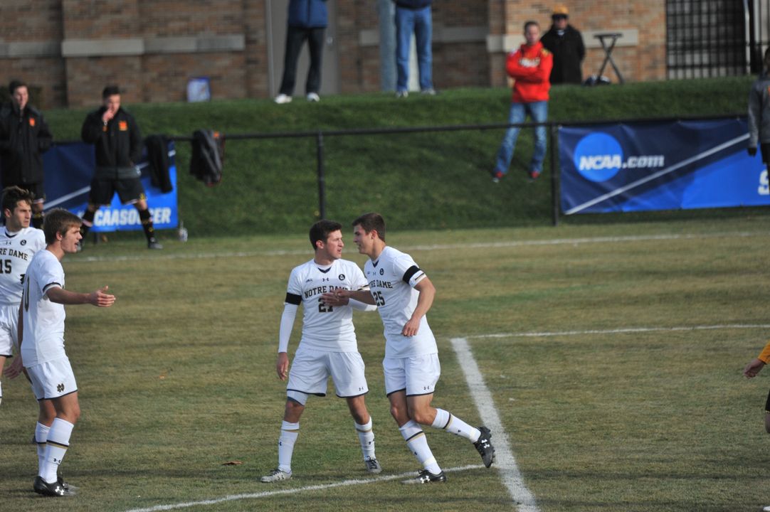 Patrick Berenski connected on his first career goal in the 41st minute of Sunday's NCAA Round of 16 match against Maryland