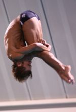 Junior Sam Stoner placed seventh off the one-meter board during Friday's action at the NCAA Zone C Diving Championship.