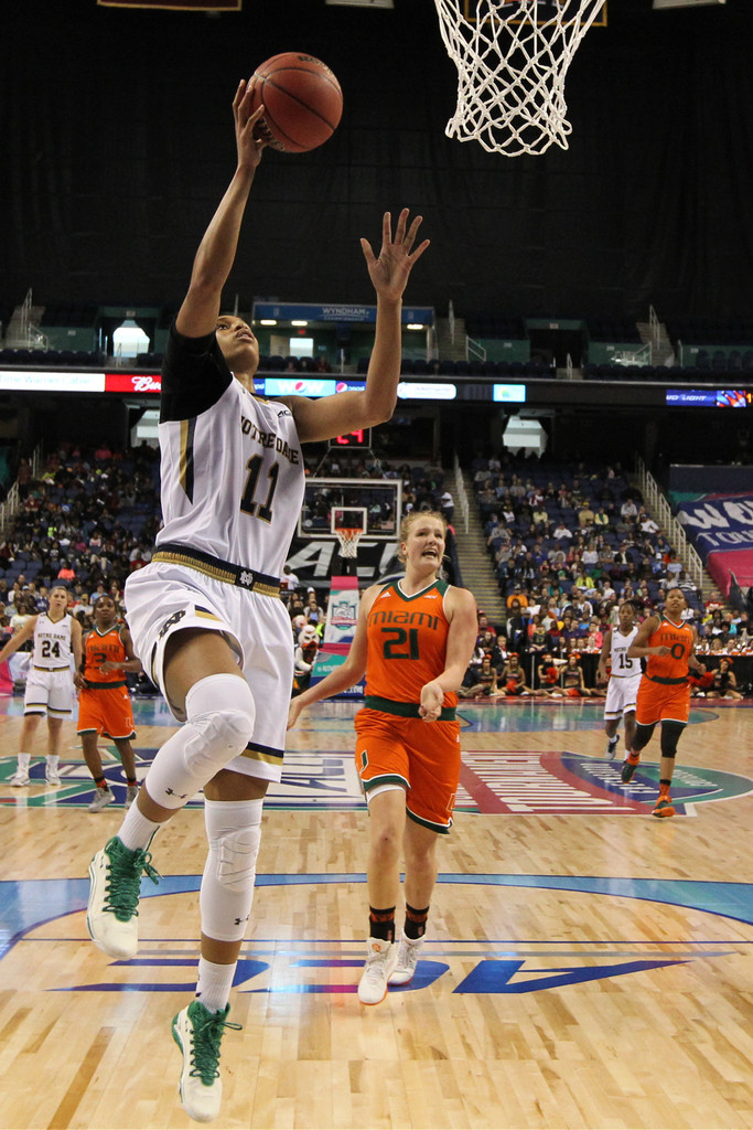 No. 21 Miami, 67 vs. No. 2 Notre Dame, 78