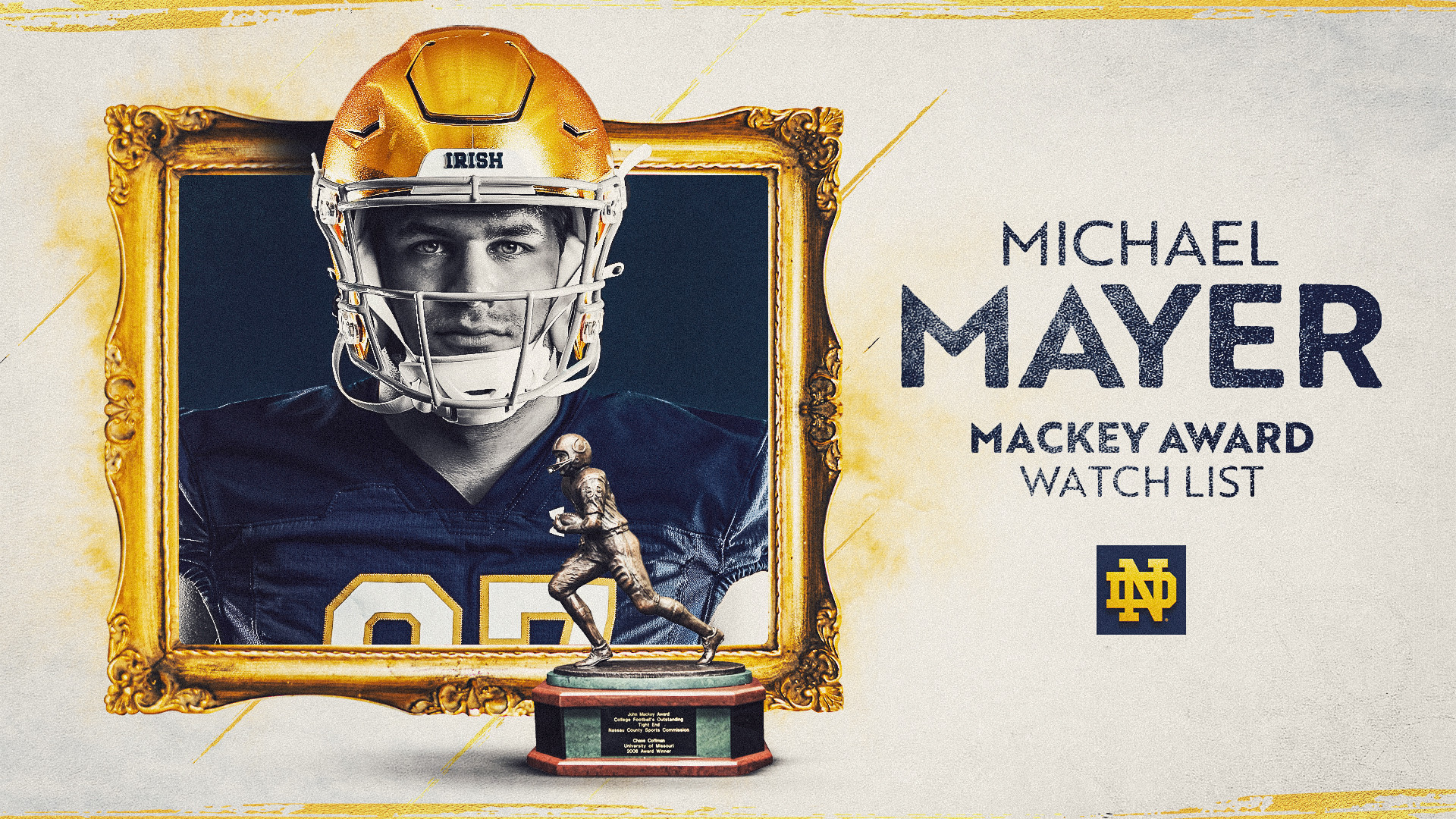 Michael Mayer On Mackey Award Watch List Michael Mayer On Mackey Award Watch List
