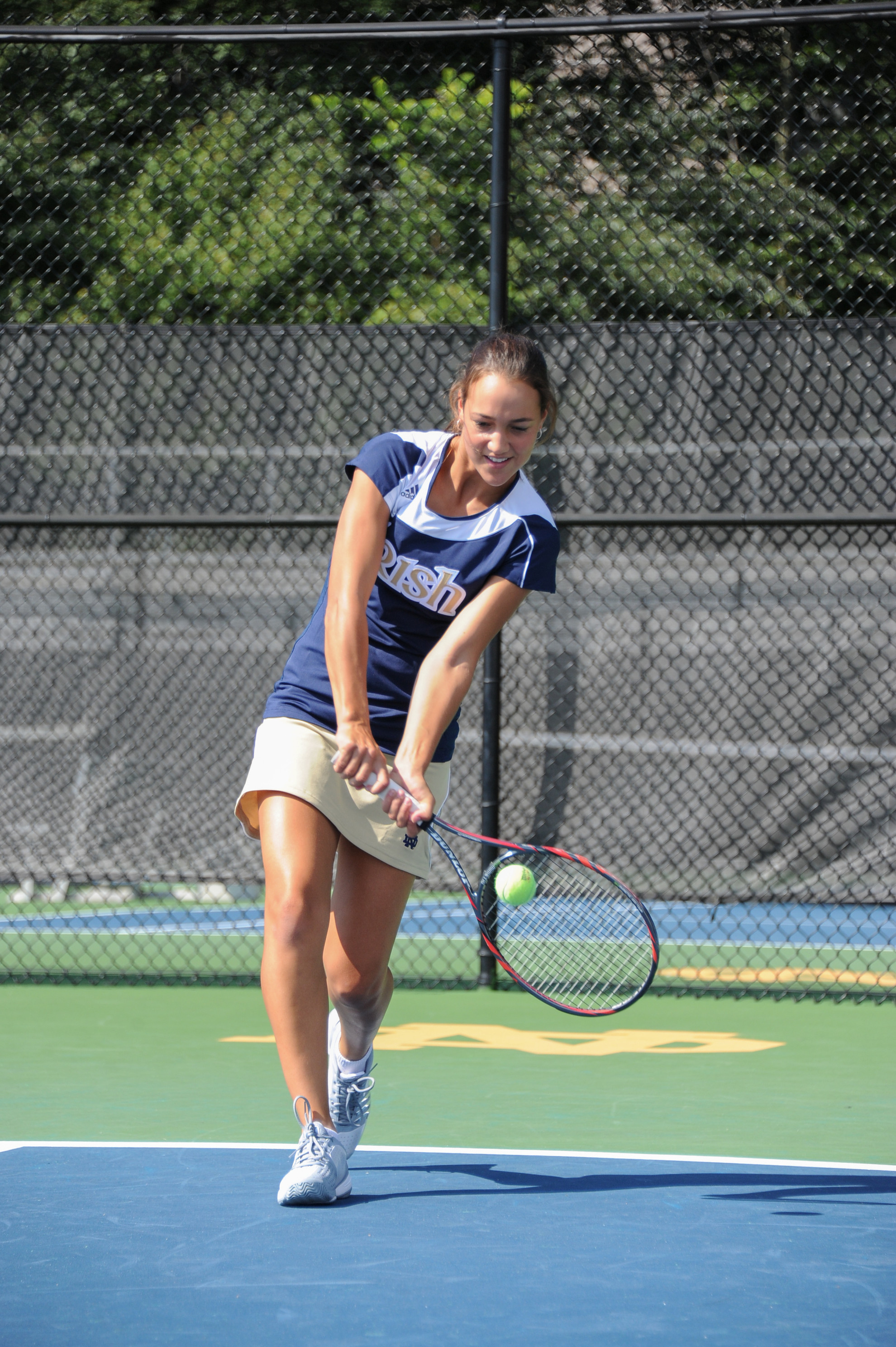 No. 18 Irish Stun No. 22 Georgia Tech 4-3 At The ITA Kick Off Weekend Quinn Gleason won at three singles in three sets, 7-5, 1-6, 6-2, Sunday against Indiana.