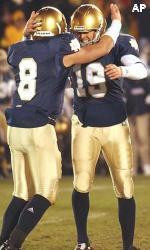 Football Special Teams Position Preview Placekicker D.J. Fitzpatrick (19) kicked the game-winning field goal against Navy in 2003.