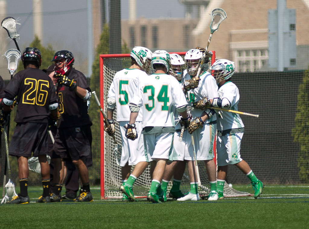 Notre Dame Men's Lacrosse vs Maryland on 04-19-2014