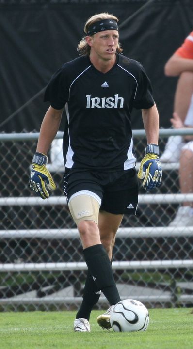 Senior goalkeeper Chris Cahill made two saves against Georgetown to collect his seventh shutout of the season.