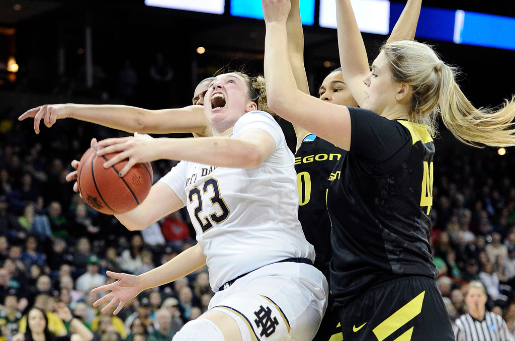 NCAA Elite Eight: ND WBB vs. Oregon (USATSI)