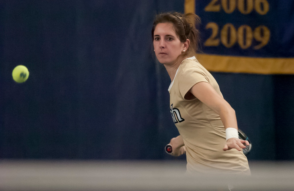 Notre Dame Women's Tennis vs Purdue 02-15-2013
