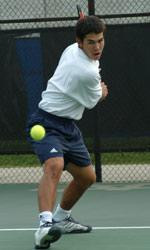 Junior Patrick Buchanan, who beat Ohio State's Ross Wilson on Sunday, holds a 7-1 record in singles this season and has won 15 of 16 sets.