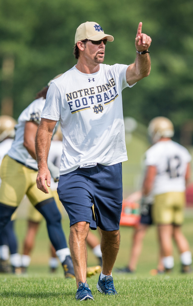 A Sense of Familiarity Defensive coordinator and inside linebackers coach Brian VanGorder served on Notre Dame head coach Brian Kelly's Grand Valley State staff from 1989-91. A 25-year veteran in both the collegiate and professional ranks, VanGorder enjoyed head-coaching stints at both Wayne State and Georgia Southern.