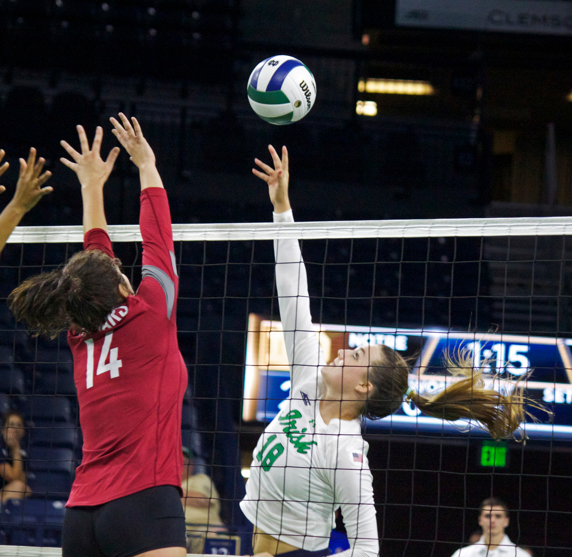 Irish Welcome Louisville For Sunday Matinee Sophomore Katie Higgins