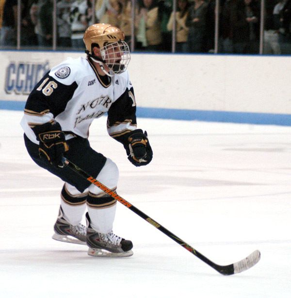 Dan Kissel's hustle set up Notre Dame's lone goal of the game by freshman Ben Ryan in the first period.