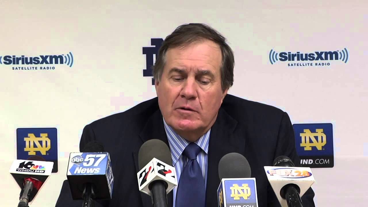 Bill Belichick Notre Dame Football Coaches Clinic Presser