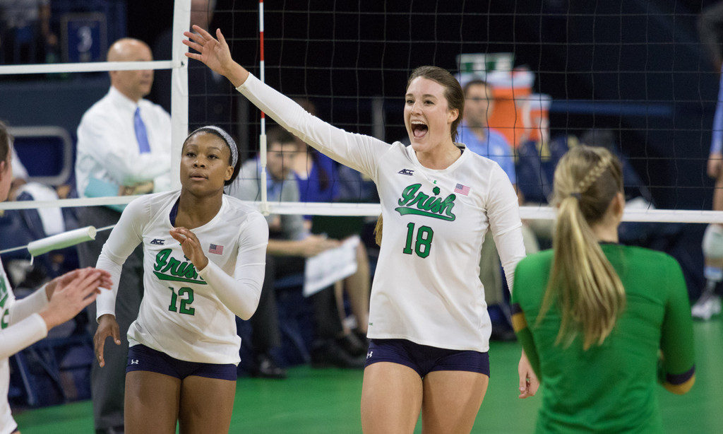Notre Dame Volleyball vs. No. 8 UNC