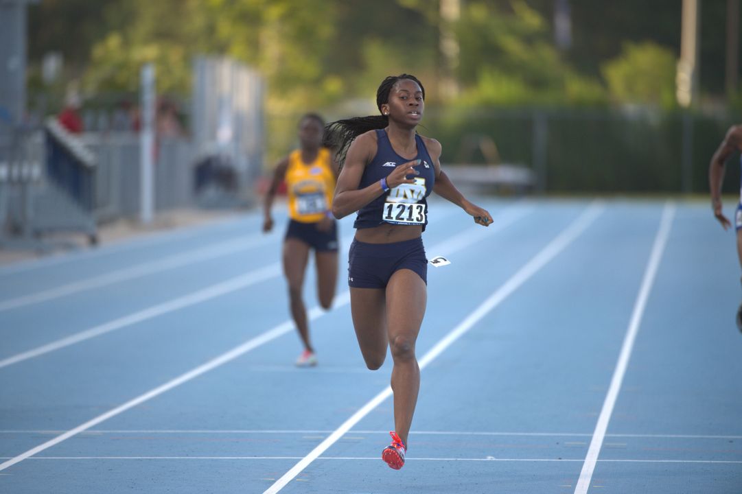 Junior Margaret Bamgbose advanced to the national semifinals in the 400 meters on Friday at the NCAA East Preliminary, breaking her own Irish record in 51.37.