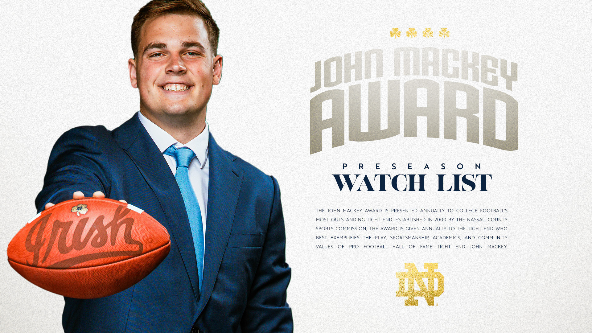 Evans Earns Mackey Award Watch List Selection Evans Earns Mackey Award Watch List Selection