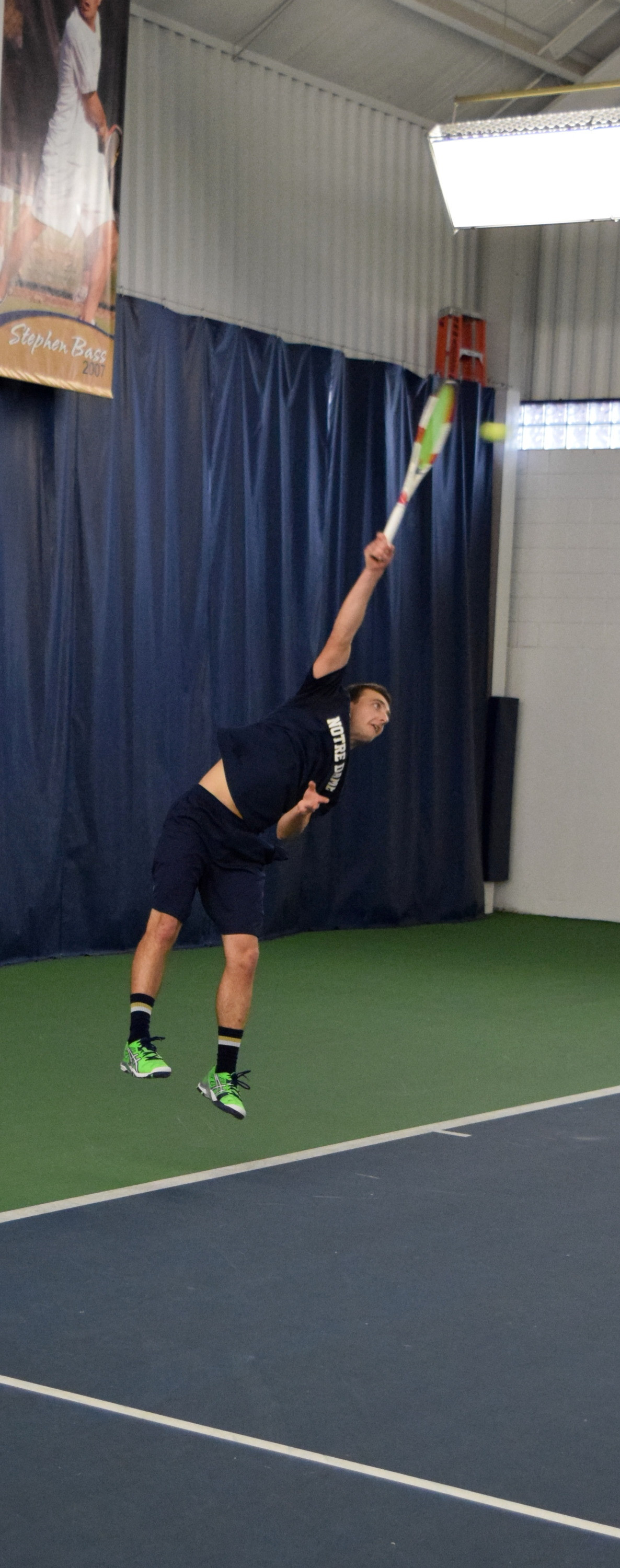 Notre Dame Slated For Sunday Doubleheader Sophomore Eddy Covalschi and the Irish welcome Ball State and Wisconsin to the Eck Tennis Pavilion on Sunday.