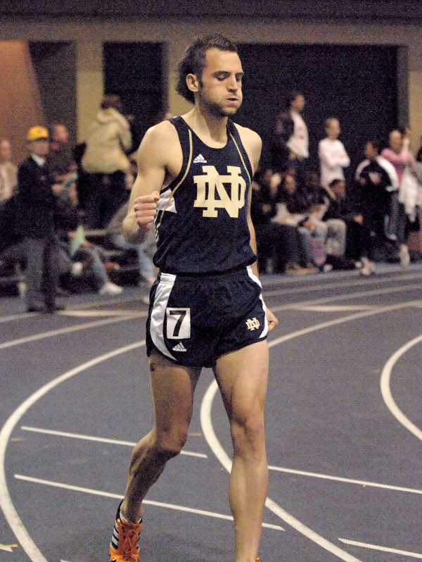 Irish Travel To Akron For BIG EAST Indoor Championships Senior Thomas Chamney became a three-time All-American on Saturday, earning his latest certificate on Saturday night with an eighth-place finish in the 800 meters at the NCAA Indoor Championships in Fayetteville, Ark.