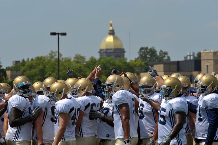 The Irish took to the field for Day 10 of Fall Practice