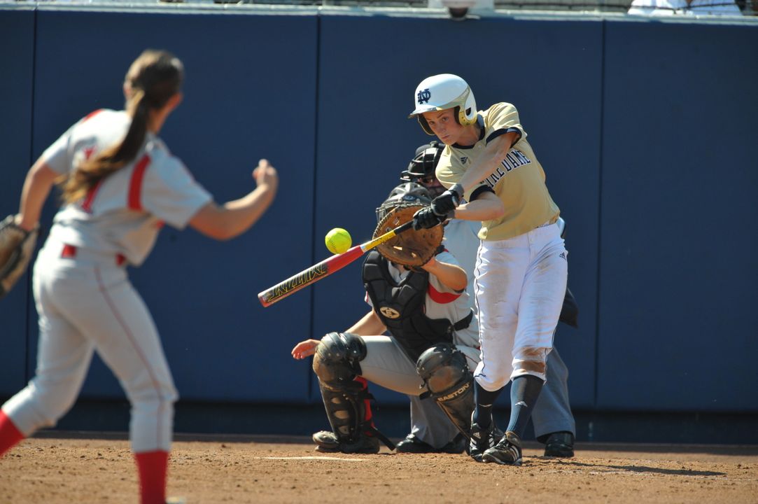 Freshman Amy Buntin had two hits and two RBI in her first two games with the Irish.