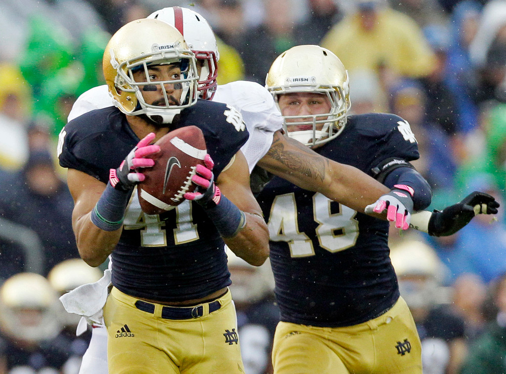 Defense, #7 Irish Stop #17 Stanford, 20-13 in OT (AP)