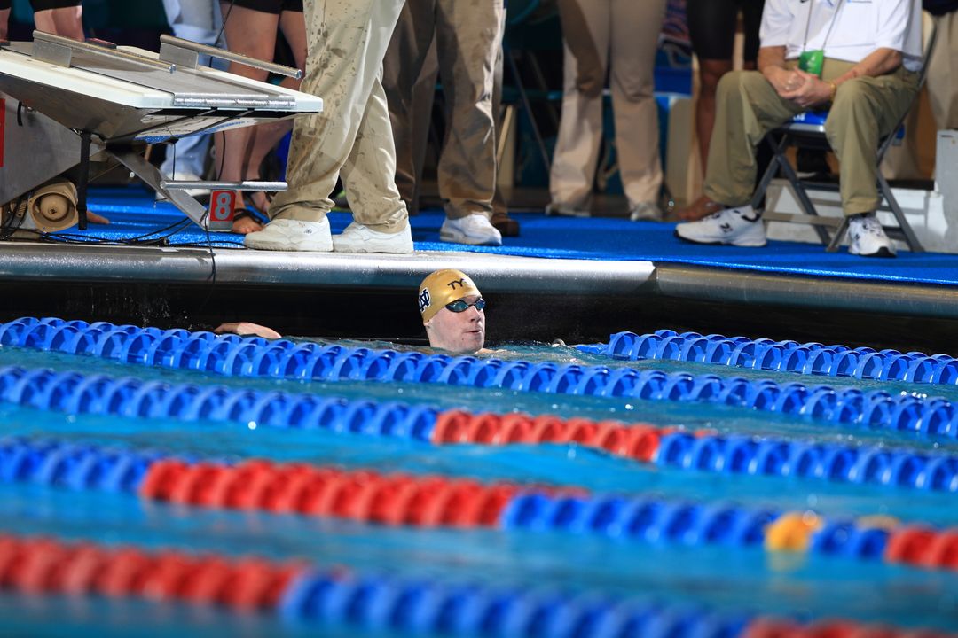 Senior Frank Dyer claimed the fifth seed in the 200 freestyle with a prelim swim of 1:33.26 on Friday at the 2014 NCAA Championships