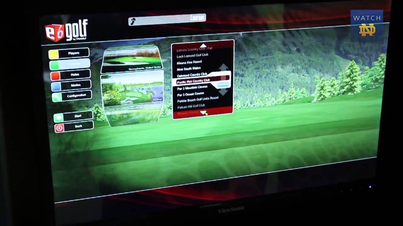 Irish in the ACC - Golf Simulator