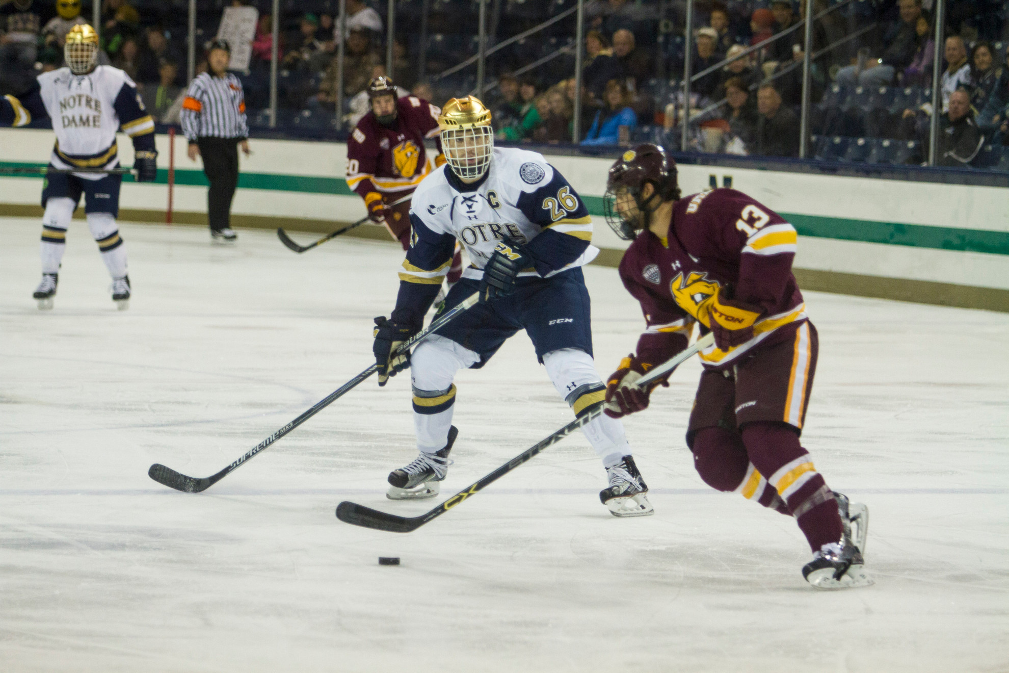 Notre Dame Hockey Enters National Rankings at No. 18 Steven Fogarty leads the Irish with eight points (4-4-8) on the season.