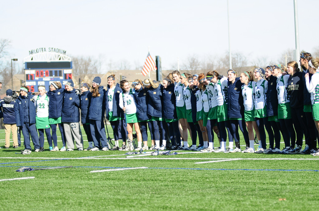 Notre Dame Women's Lacrosse vs Stanford on February 19, 2012