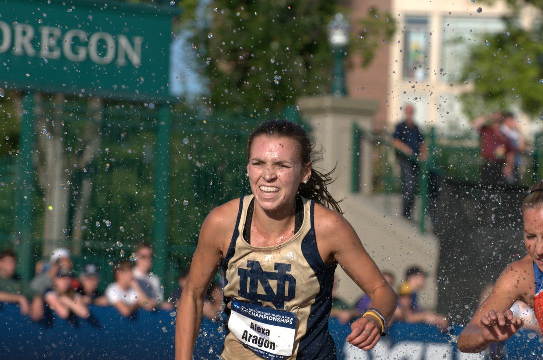 Senior Alexa Aragon will run in the finals of the women's 3,000m steeplechase today.