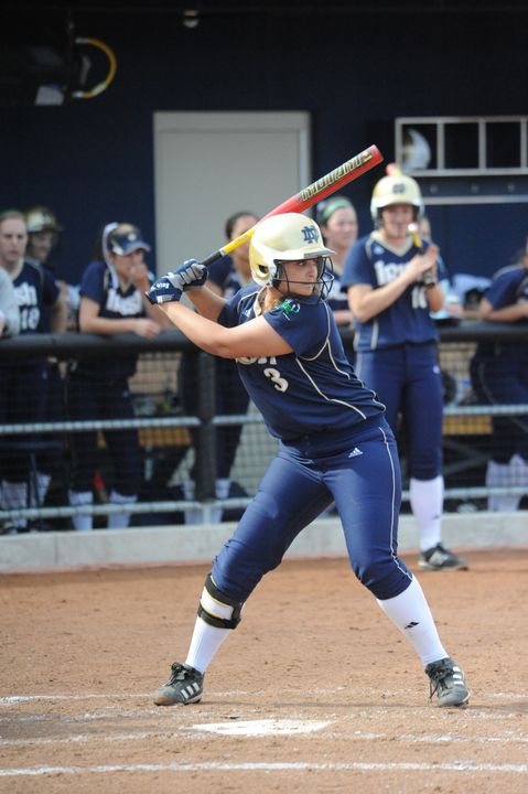 Heather Johnson had a solo home run for the Irish in a 2-1 loss to San Diego.
