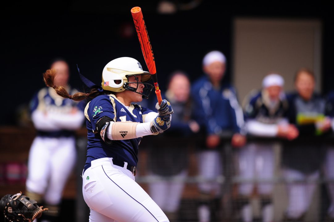 Junior All-American Micaela Arizmendi is Notre Dame's returning leader in both home runs (15) and RBI (61) from 2014
