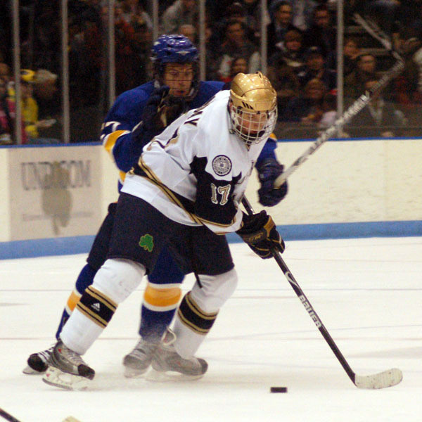 Irish Special Teams Guide Notre Dame To A 9-1 Win Over Bowling Green Freshman right wing Billy Maday has now scored goals in three consecutive games for the irish. He is among the top rookie scorers in the CCHA.