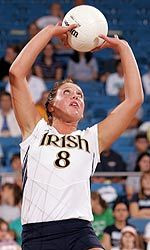 Tarutis’ Offense Leads #10 Irish Volleyball To Sweep Of Connecticut Sophomore Ashley Tarutis led the Irish offense to .315+ hitting in all three games vs. UConn.