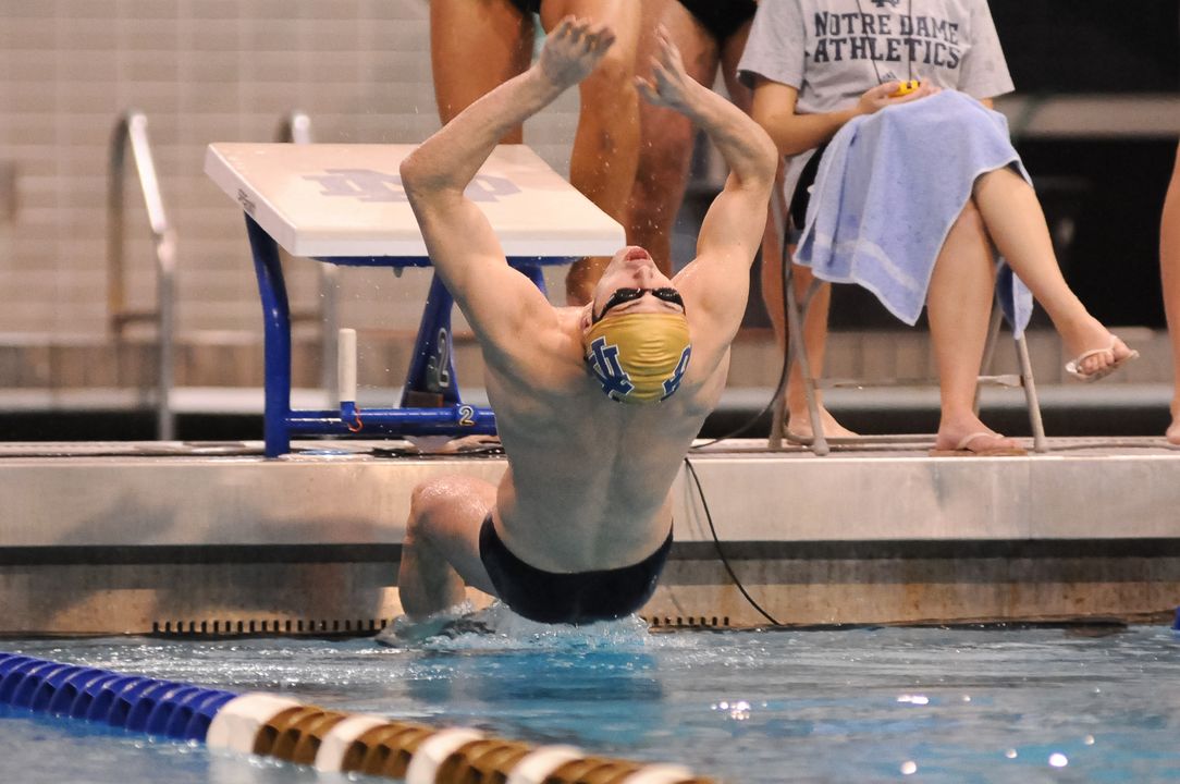 The 5-0 Notre Dame swimming and diving team competes for the final time in 2012 at the Hawkeye Invitational this weekend.