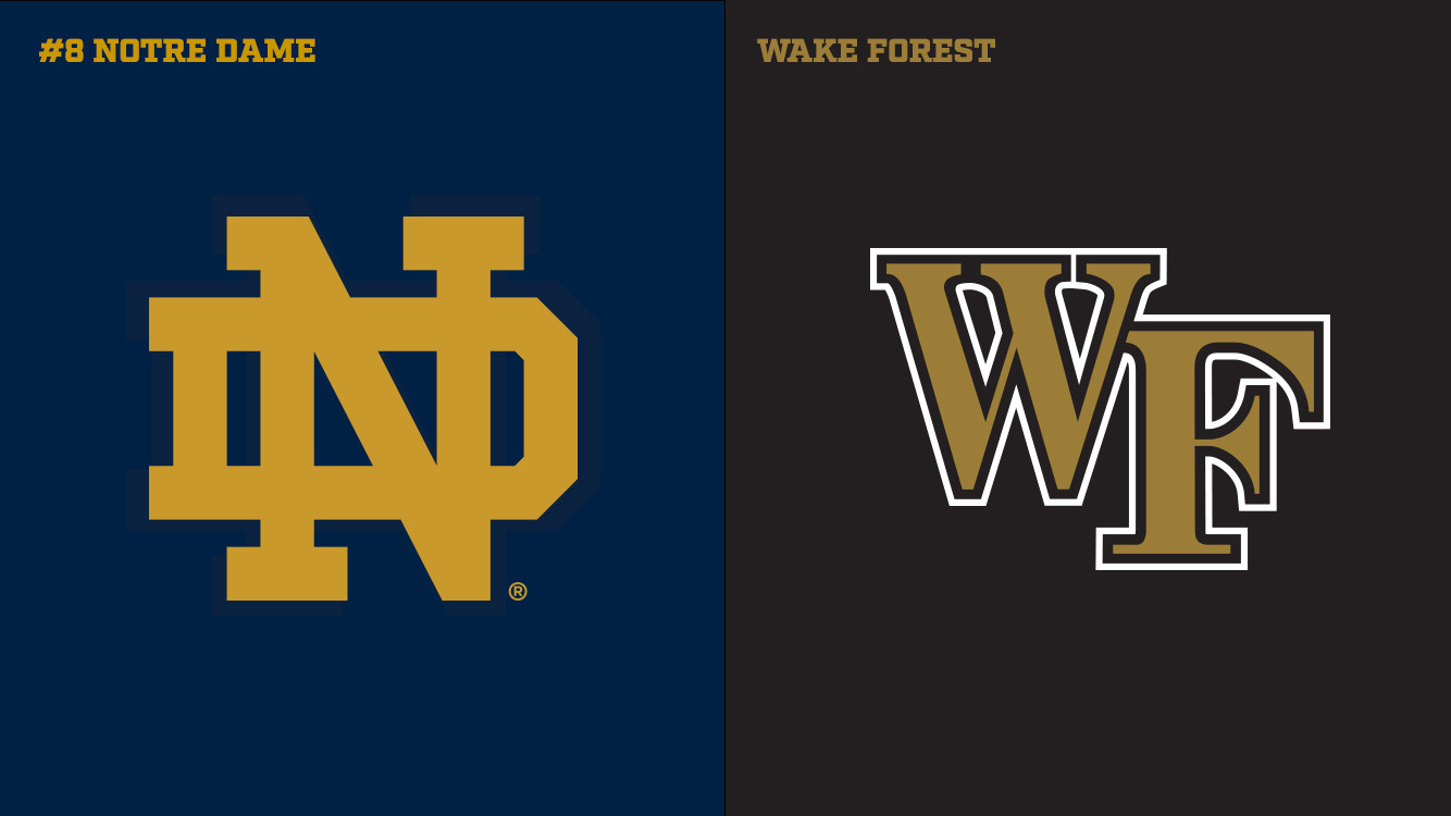 Wake Forest Beckons For First Irish Road Trip Wake Forest Gameday Greaphic