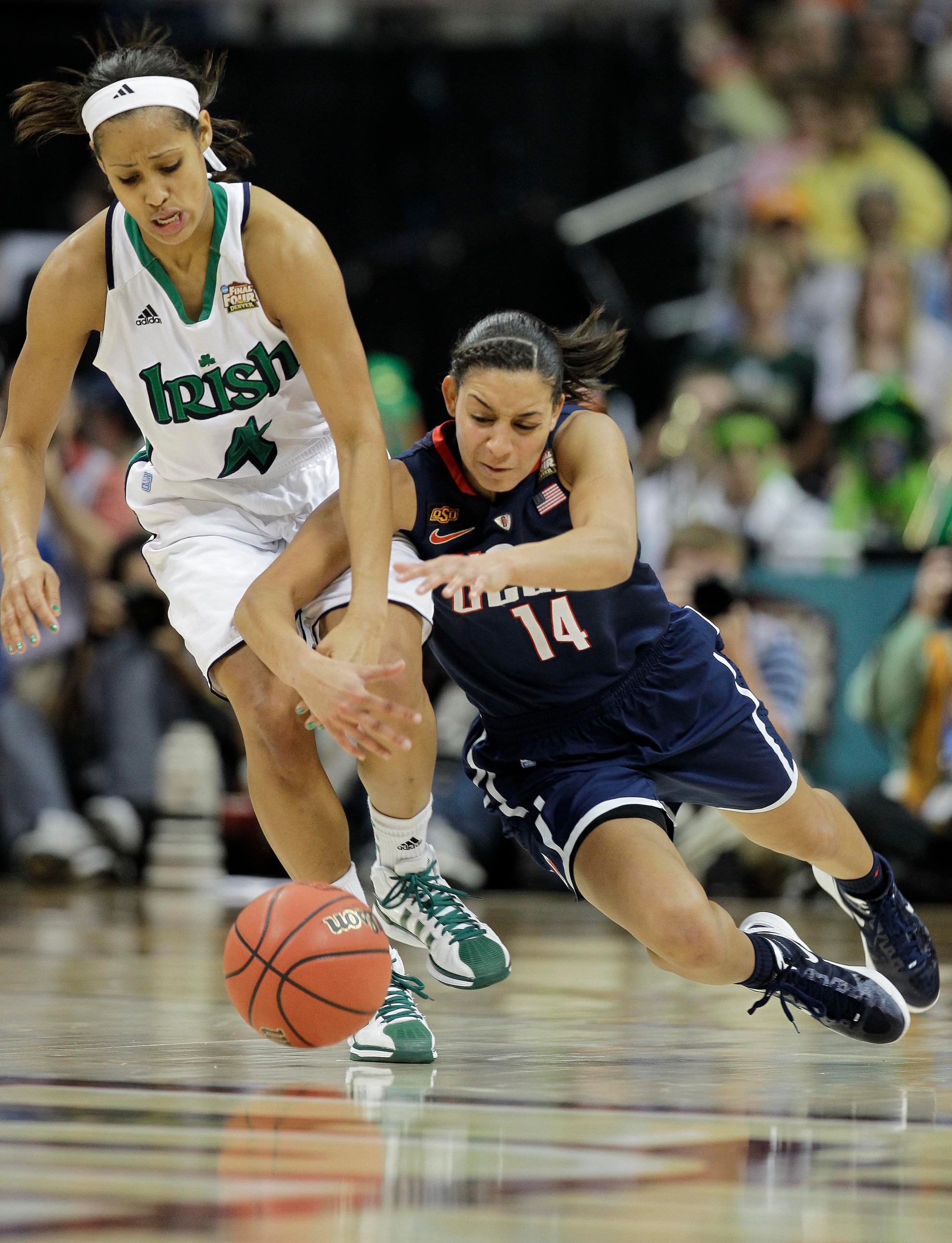 Notre Dame-Connecticut Series Highlights 2012-13 BIG EAST Women’s Basketball Slate NCAA Women's Final Four Notre Dame Connecticut Basketball