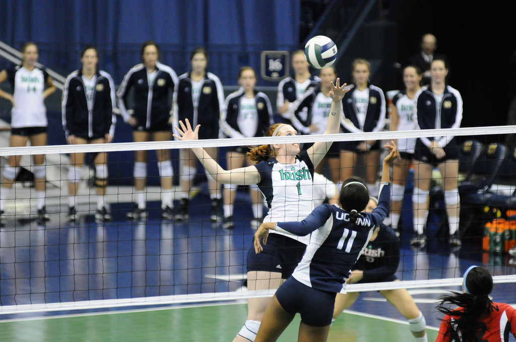 Notre Dame Volleyball vs UCONN on 10-06-2012