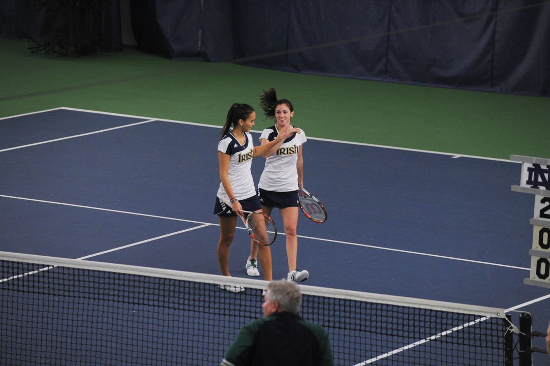 For the second straight year, Kristy Frilling and Shannon Mathews have advanced into the NCAA Doubles Championship Round of 16.