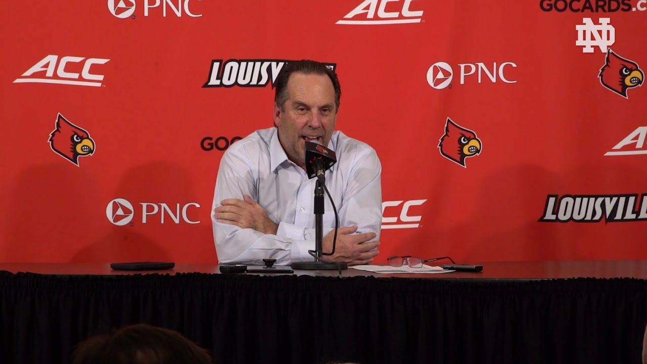 @NDMBB | Mike Brey Post-Game Press Conference at Louisville (2019)