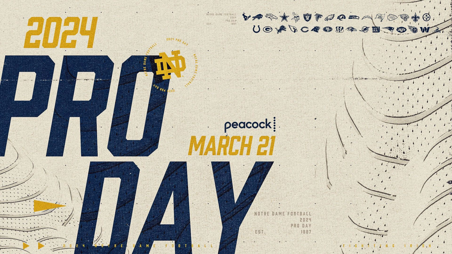 Notre Dame Pro Day Will Stream Live On Peacock March 21st Notre Dame Pro Day Will Stream Live On Peacock March 21st