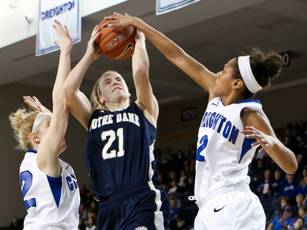 No. 3 Notre Dame Cruises Past Creighton, 76-48 (AP)