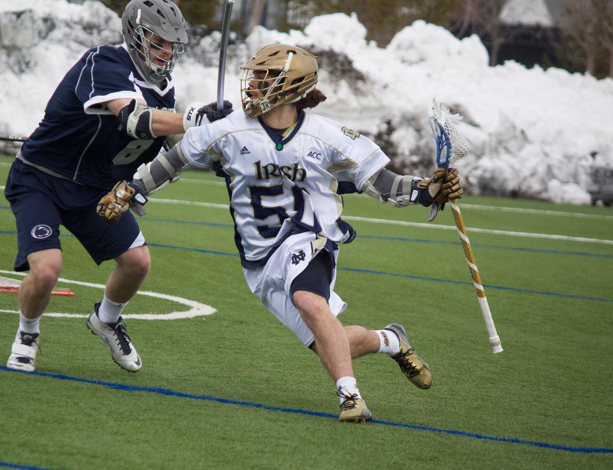 Kavanagh Ties School Record With Seven Goals As #7 Irish Best Buckeyes, 13-7 Matt Kavanagh's seven goals tied a program record that had been reached twice before.