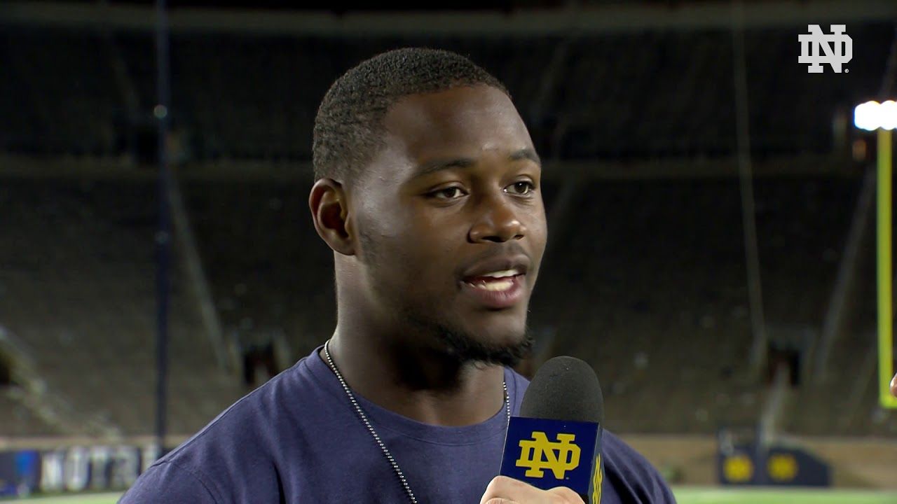 @NDFootball | Daelin Hayes Post-Game Interview vs. Stanford (2018)